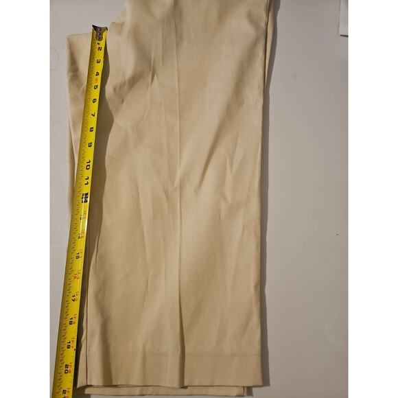 KIM ROGERS Size 14 Beige Capri Pants No Gap Waistband - Picture 8 of 9